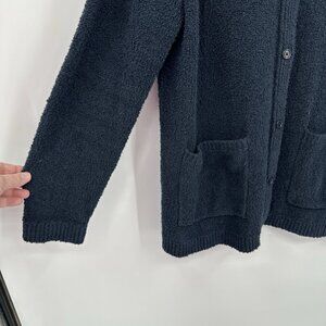 cardigan sweater black LARGE